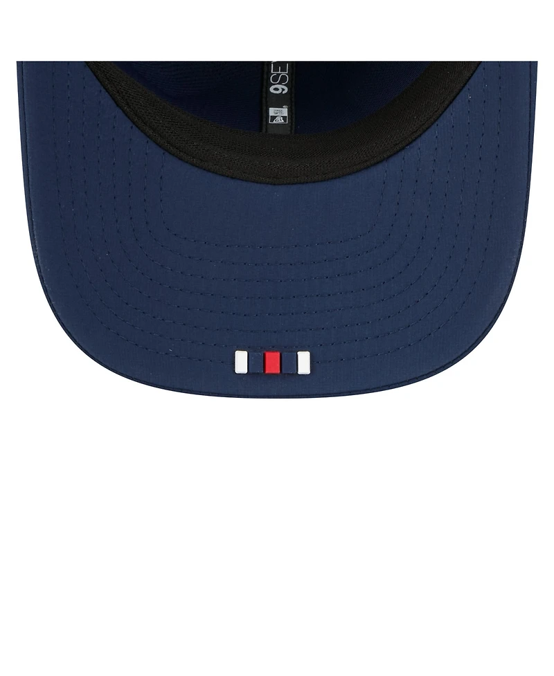 New Era Men's Navy New England Patriots 2025 Sideline 9SEVENTY Trucker Adjustable Hat