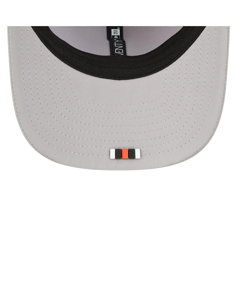 New Era Men's Gray Cincinnati Bengals 2025 Sideline 9SEVENTY Adjustable Trucker Hat