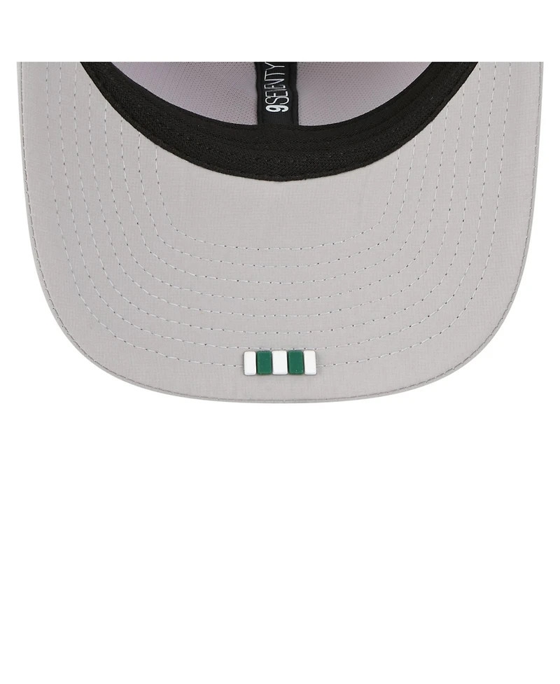 New Era Men's Gray New York Jets 2025 Sideline 9SEVENTY Adjustable Trucker Hat