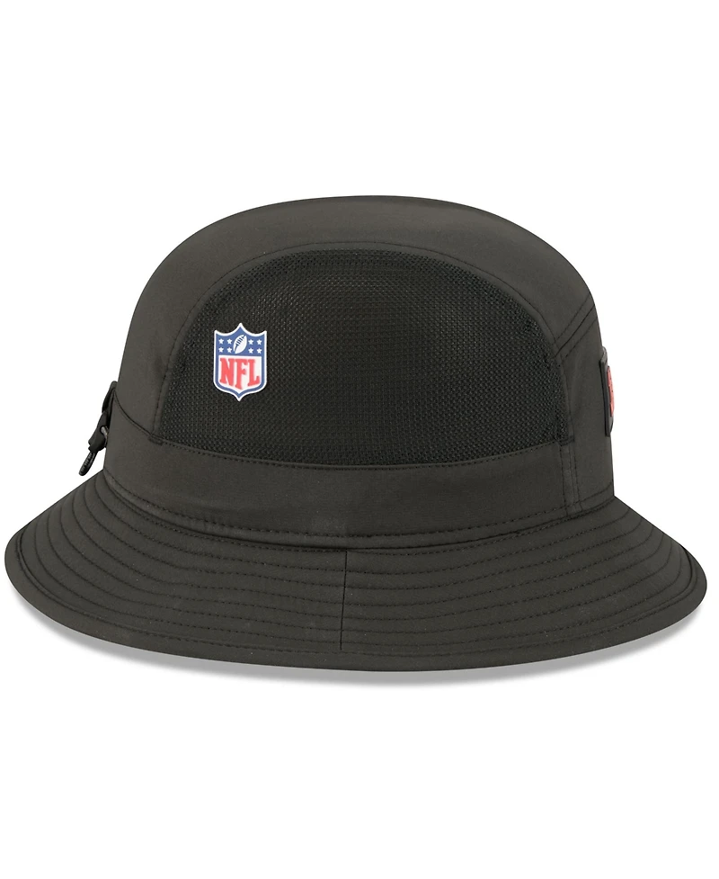 New Era Men's Black Cincinnati Bengals 2025 Sideline Bucket Hat