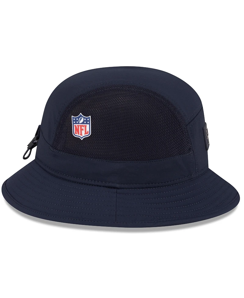 New Era Men's Navy Houston Texans 2025 Sideline Bucket Hat