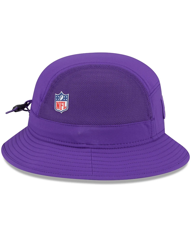 New Era Men's Purple Minnesota Vikings 2025 Sideline Bucket Hat