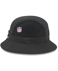 New Era Men's Black Philadelphia Eagles 2025 Sideline Bucket Hat