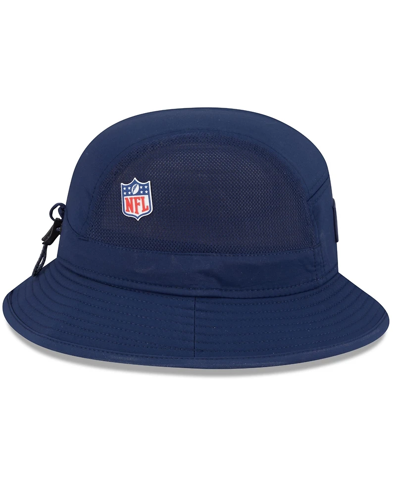New Era Men's Navy Tennessee Titans 2025 Sideline Bucket Hat
