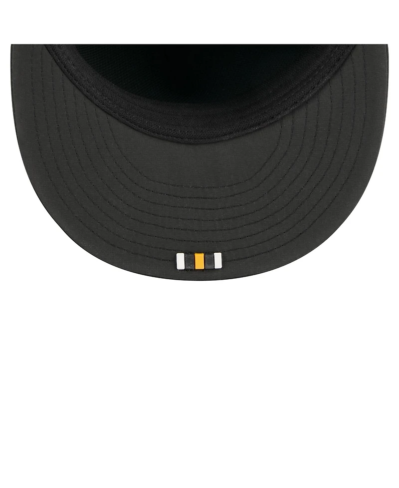 New Era Men's Black Pittsburgh Steelers 2025 Sideline Retro Crown 59FIFTY Fitted Hat