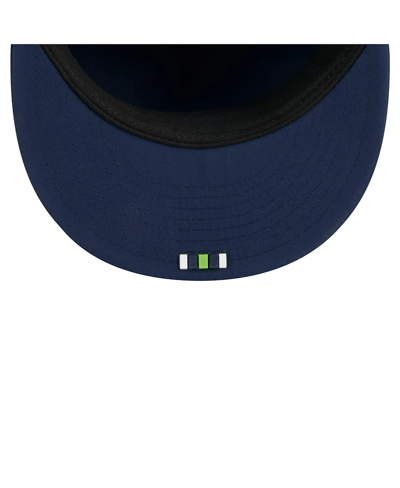New Era Men's College Navy Seattle Seahawks 2025 Sideline Retro Crown 59FIFTY Fitted Hat