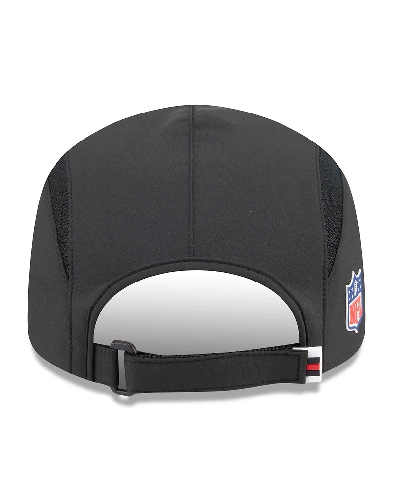 New Era Men's Black Atlanta Falcons 2025 Sideline Runner Adjustable Hat