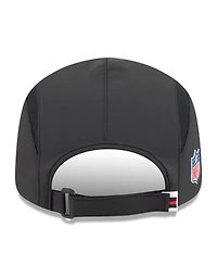 New Era Men's Black Atlanta Falcons 2025 Sideline Runner Adjustable Hat
