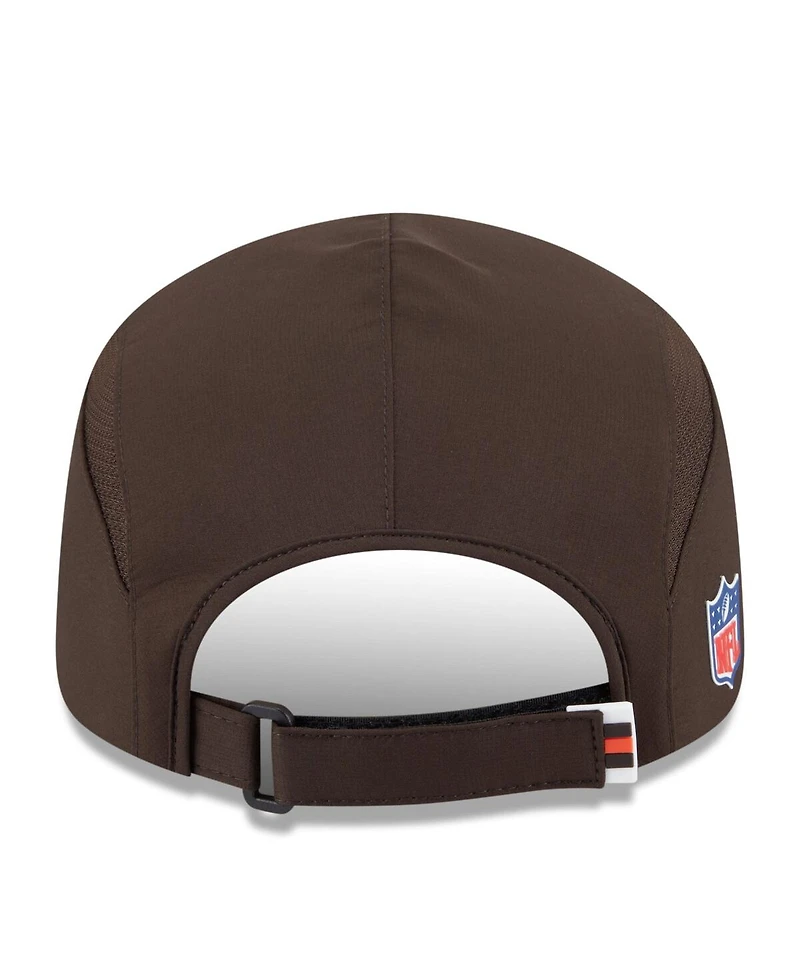 New Era Men's Brown Cleveland Browns 2025 Sideline Runner Adjustable Hat