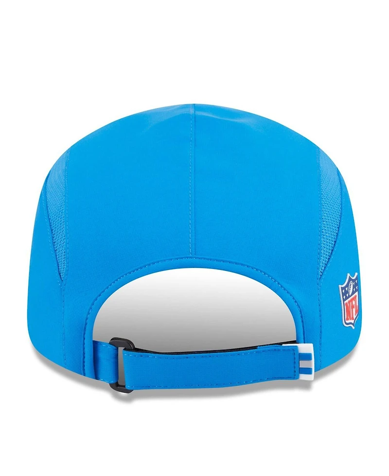 New Era Men's Blue Detroit Lions 2025 Sideline Runner Adjustable Hat