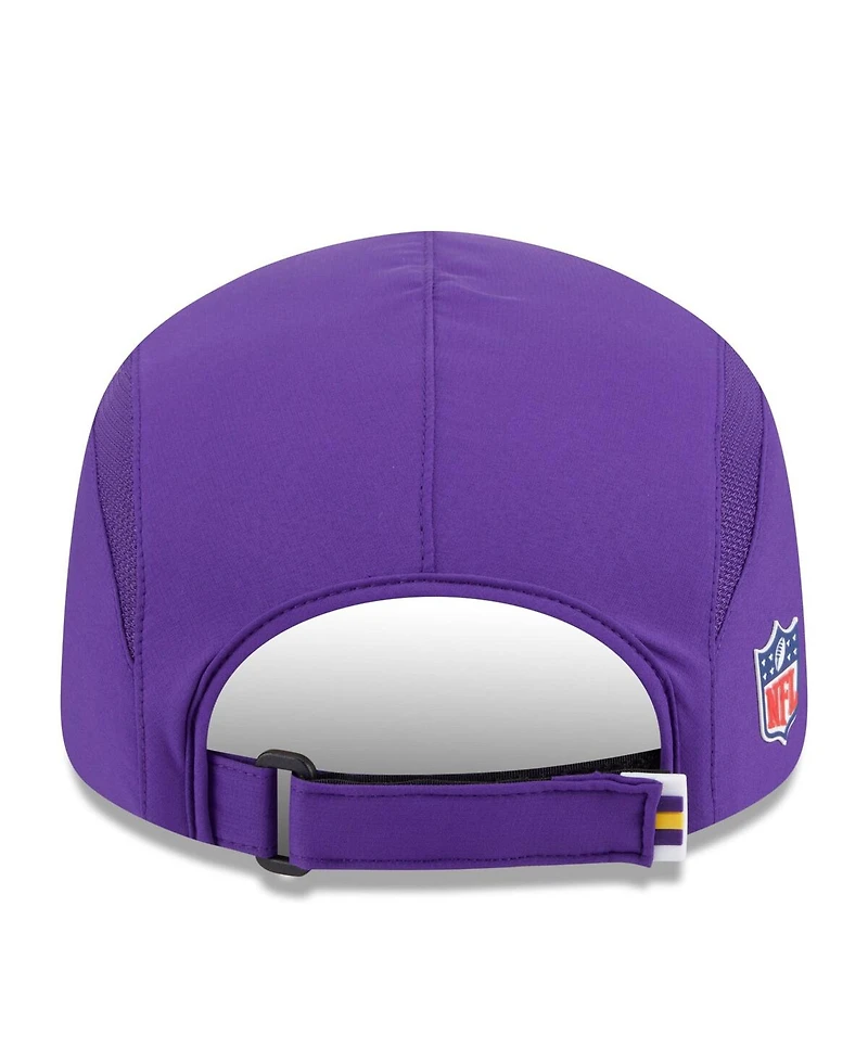 New Era Men's Purple Minnesota Vikings 2025 Sideline Runner Adjustable Hat