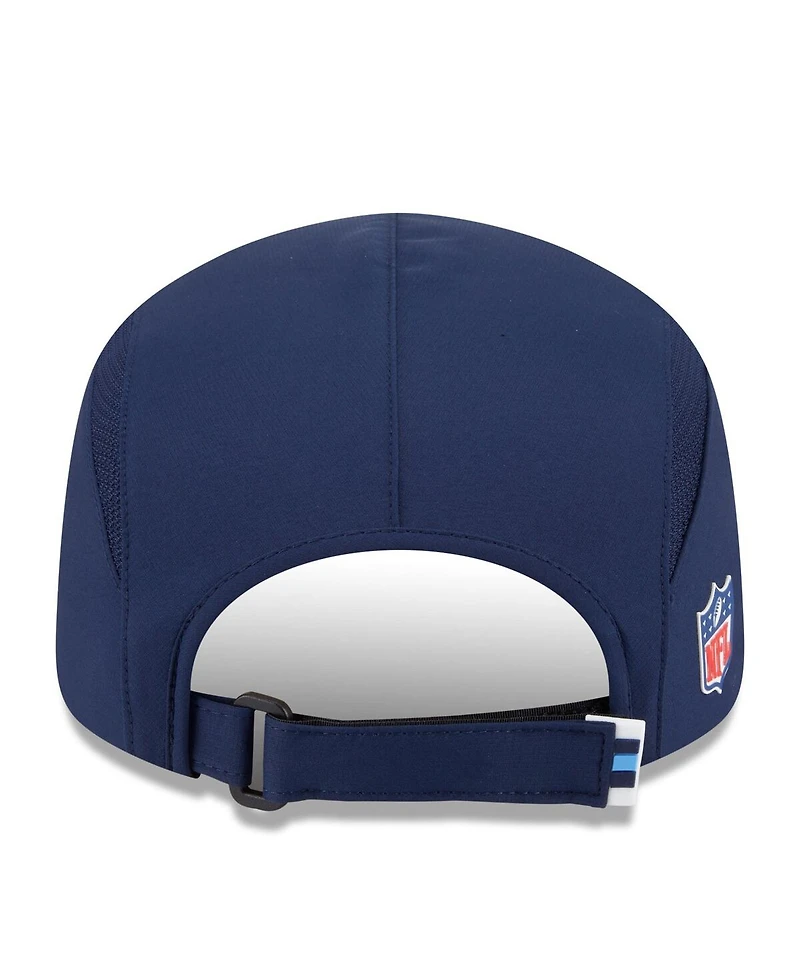New Era Men's Navy Tennessee Titans 2025 Sideline Runner Adjustable Hat