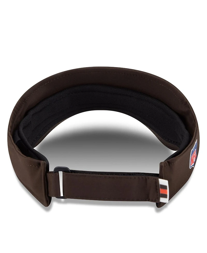 New Era Men's Brown Cleveland Browns 2025 Sideline Visor Hat