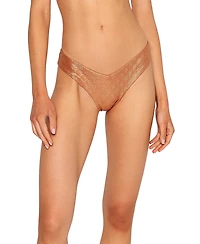 Beach Bunny Swimwear Women's Embossed Tango Brazilian Bikini Bottom