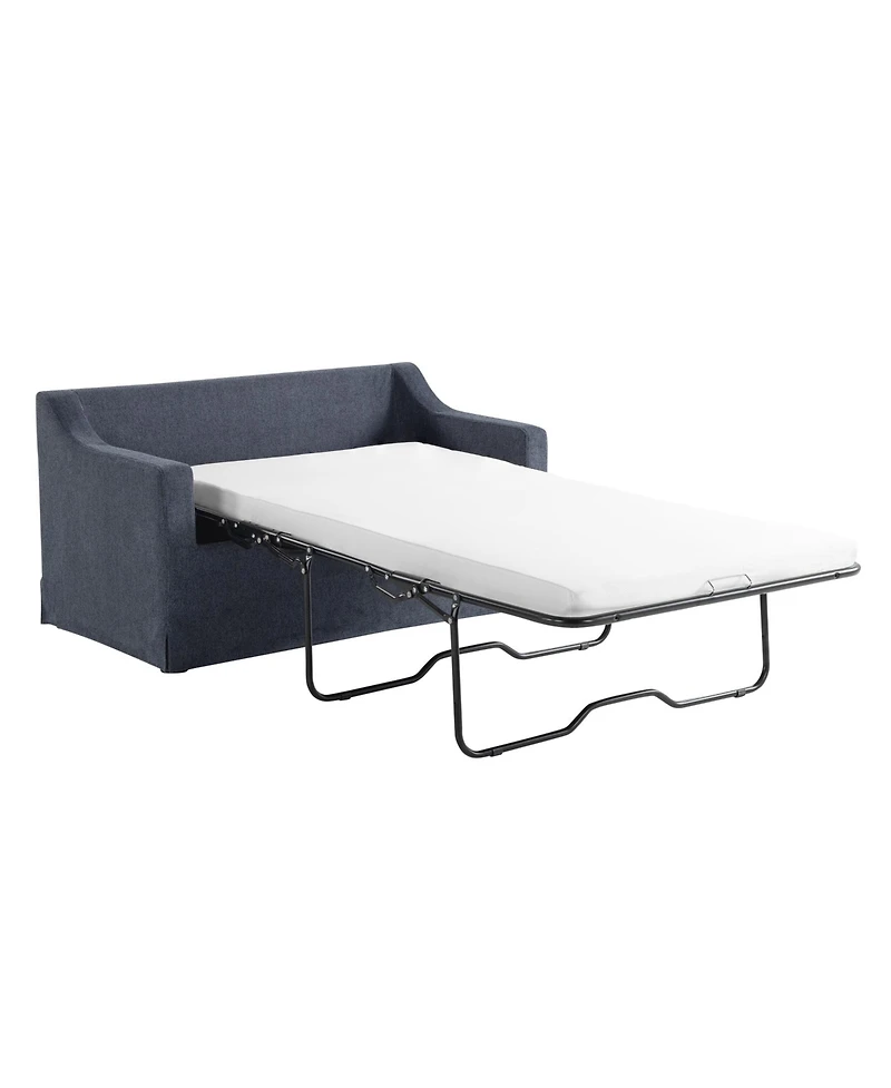 Serta 53.5" Polyester Hampstead Convertible Twin Sleeper Loveseat