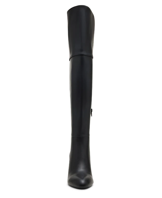 Shop Madden Girl Women's Winslow Block-Heel Stretch Dress Boots at