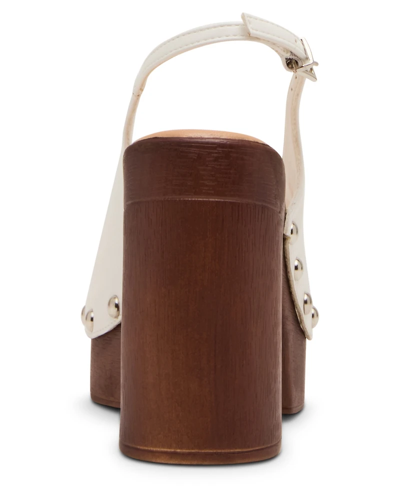 Madden Girl Women's Xanadu Wooden Platform Slingback Pumps