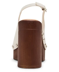 Madden Girl Women's Xanadu Wooden Platform Slingback Pumps