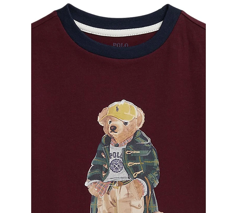 Polo Ralph Lauren Toddler and Little Boys Bear Ringer T-Shirt