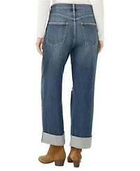 Silver Jeans Co. Women's Be Easy High Rise Wide Leg Crop