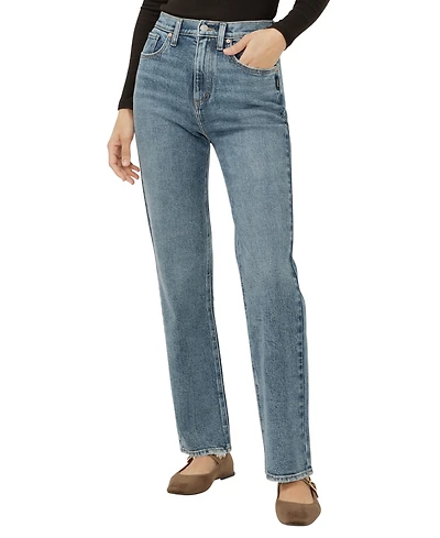 Silver Jeans Co. Women's Highly Desirable High Rise Straight Leg