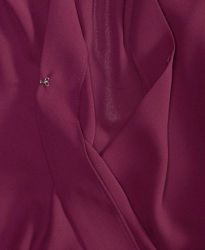 I.n.c. International Concepts Women's Surplice Long-Sleeve Blouse, Exclusively at Macy's