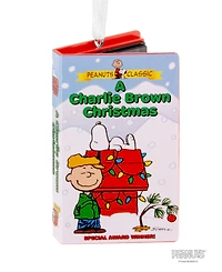 Hallmark Peanuts A Charlie Brown Christmas Retro Video Cassette Case Christmas Tree Ornament
