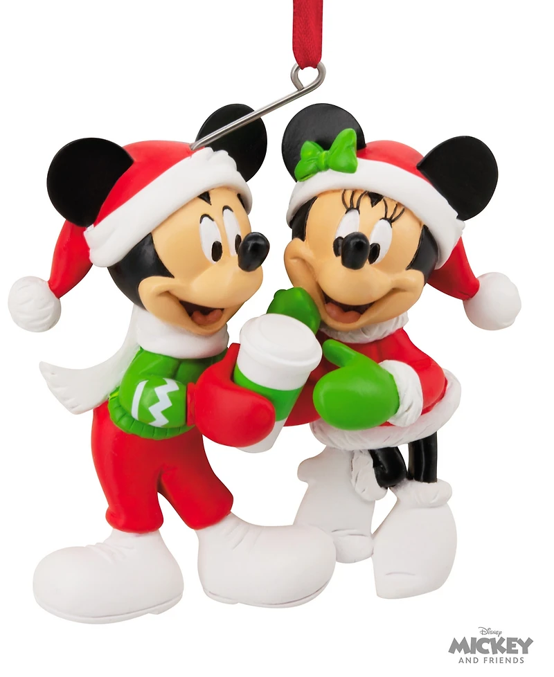 Hallmark Disney Mickey and Minnie Sharing Cocoa Christmas Tree Ornament