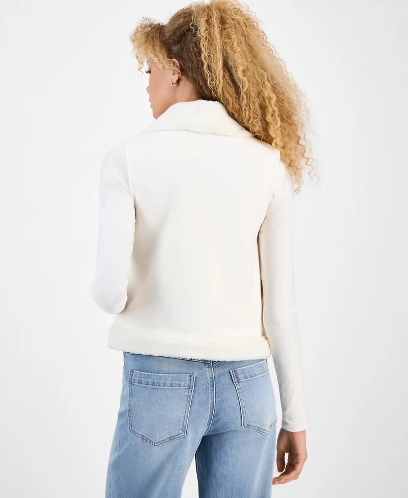 Self Esteem Juniors' Faux-Shearling Vest