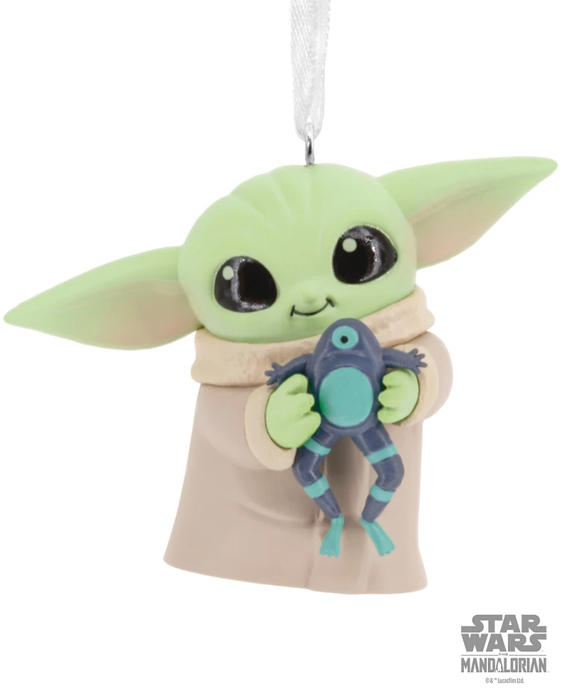 Hallmark Star Wars: The Mandalorian Grogu with Frog Christmas Tree Ornament