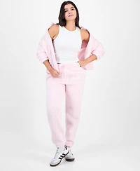 Madden Girl Juniors' Sherpa Fleece Bow Jogger Pants