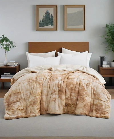Unikome Reversible Medium Weight Plush Faux Fur Comforter