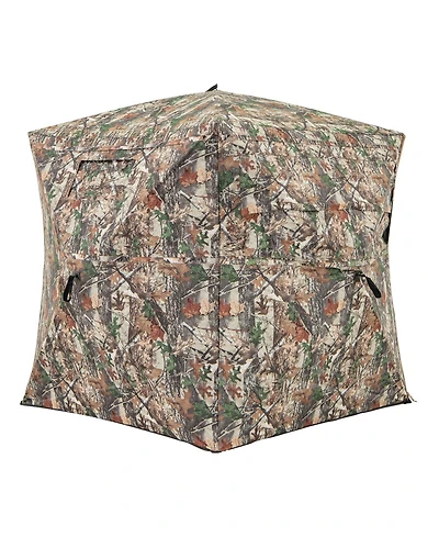 Akiudex 360° one way see through hunting blind ground blind with portable carrying bag