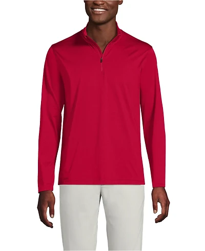 Lands' End Men's Unisex Rapid Dry Quarter Zip Pullover