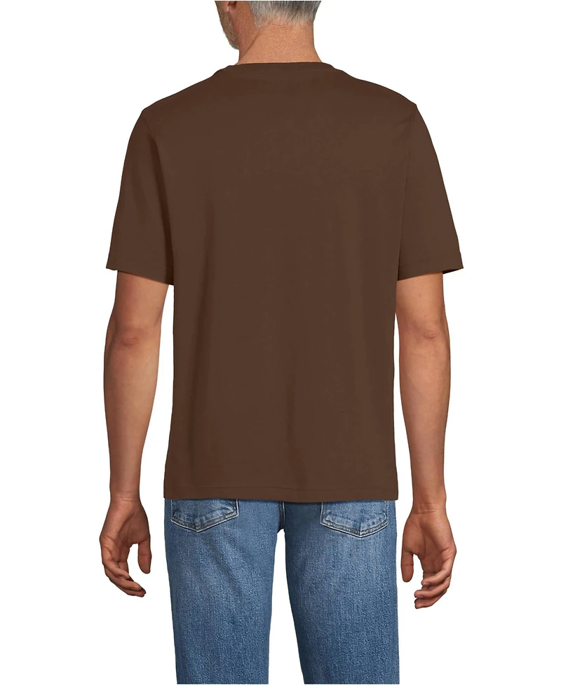 Lands' End Men's Super-t Short Sleeve T-Shirt with Pocket