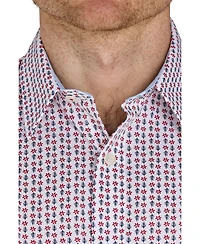 Raging Bull Short Sleeve Flower Cotton Poplin Shirt