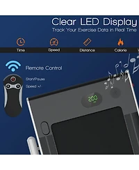 Akiudex 2-in-1 Folding Treadmill with Led Display and Remote