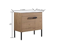 Casainc 36 Inch Bathroom Vanity with Optional Floating or Freestanding Design and Sink
