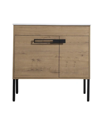 Casainc 36 Inch Bathroom Vanity with Optional Floating or Freestanding Design and Sink