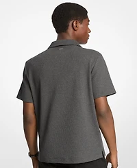 Michael Kors Men's Dense Rib Johnny Collar T-Shirt
