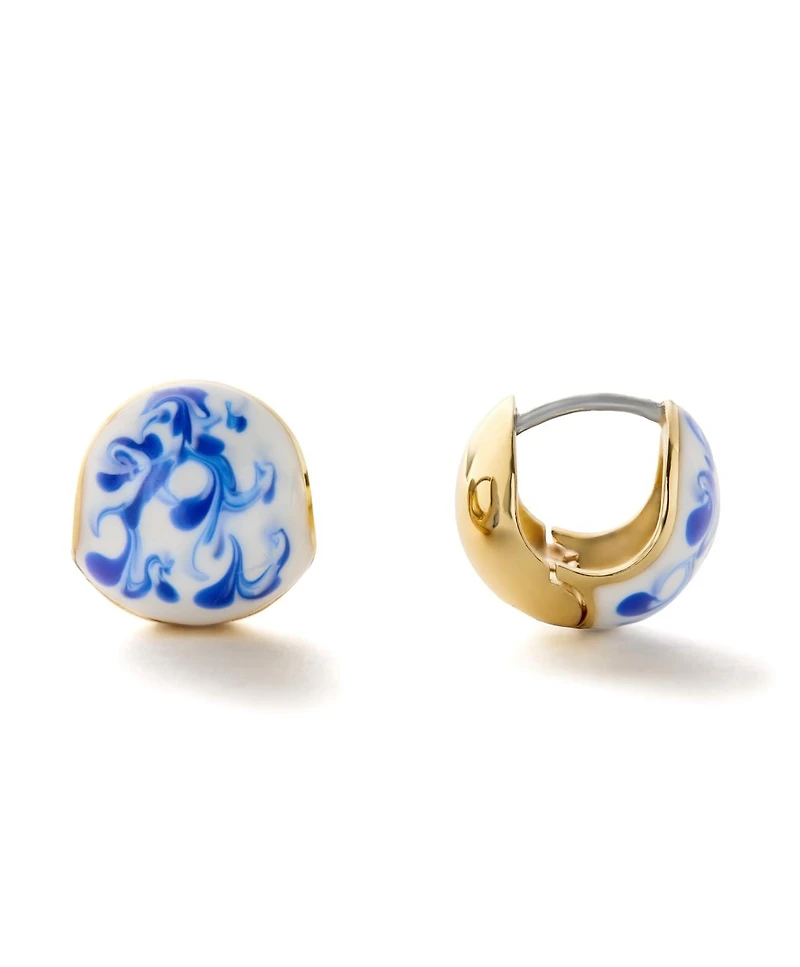 Ana Luisa Statement Earrings - Mini Abby Marble Blue