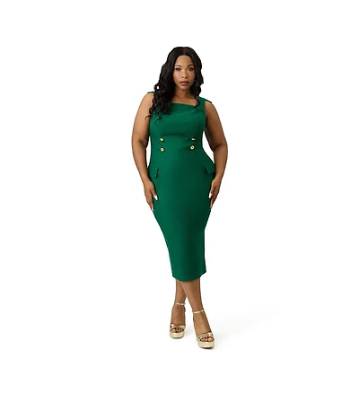 Unique Vintage Plus Sensation Wiggle Dress