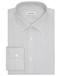 Calvin Klein Men's Refined Cotton Stretch Regular Fit Dress Shirt