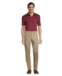 Lands' End Men's Tall Short Sleeve Cotton Supima Polo Shirt with Pocket