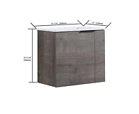 Casainc 22 Inch Floating Vanity with Sink and Soft-Close Door for Compact Bathrooms
