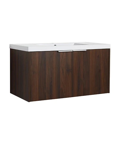 Casainc 36 Inch Floating Bathroom Vanity with Sink and Soft-Close Double Doors