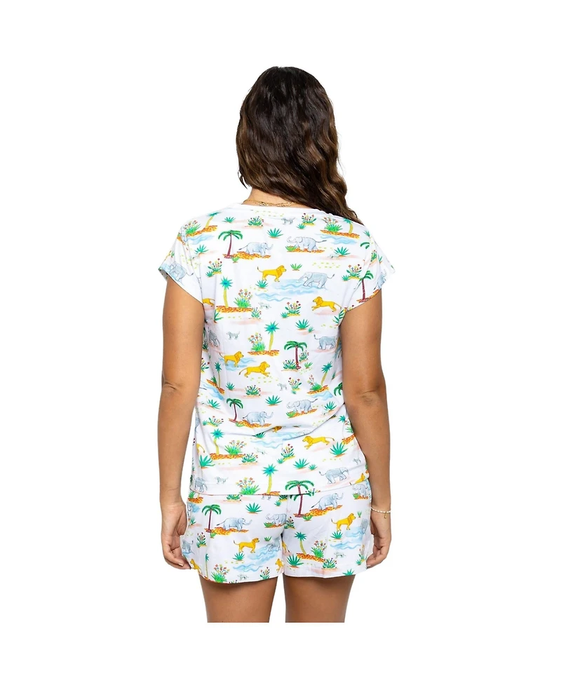 Sant and Abel Women's Trunks Up Jersey Short Pj Set