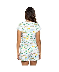 Sant and Abel Women's Trunks Up Jersey Short Pj Set