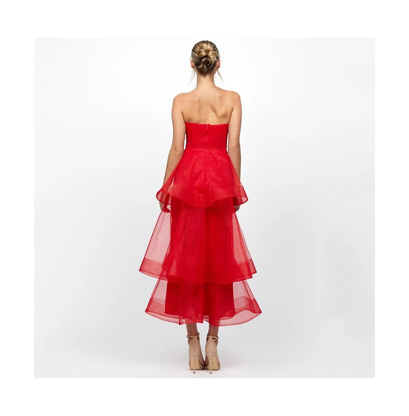 Bariano Women's Mae Tiered Ruffle Midi