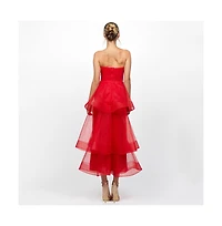 Bariano Women's Mae Tiered Ruffle Midi